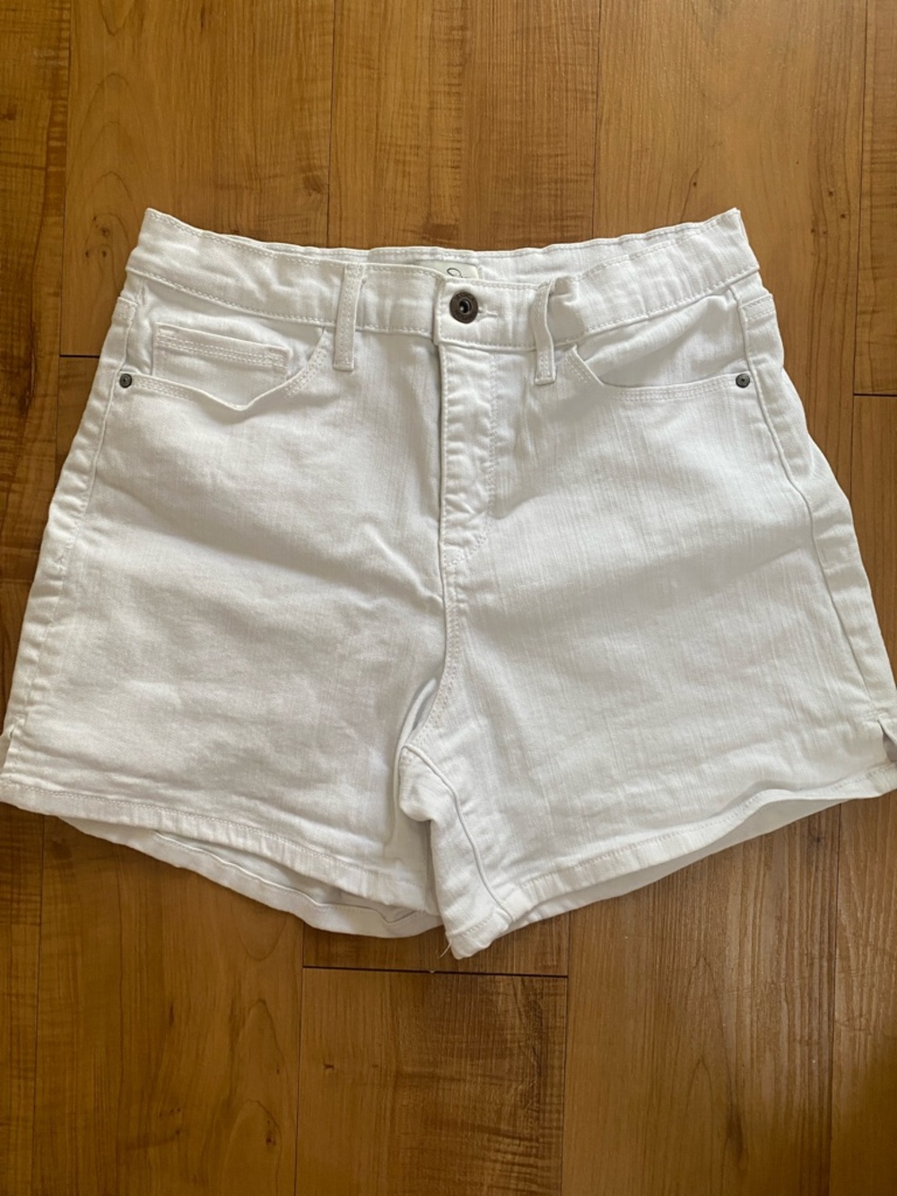 Jessica Simpson Size 4/Small White Denim High-Rise Shorts